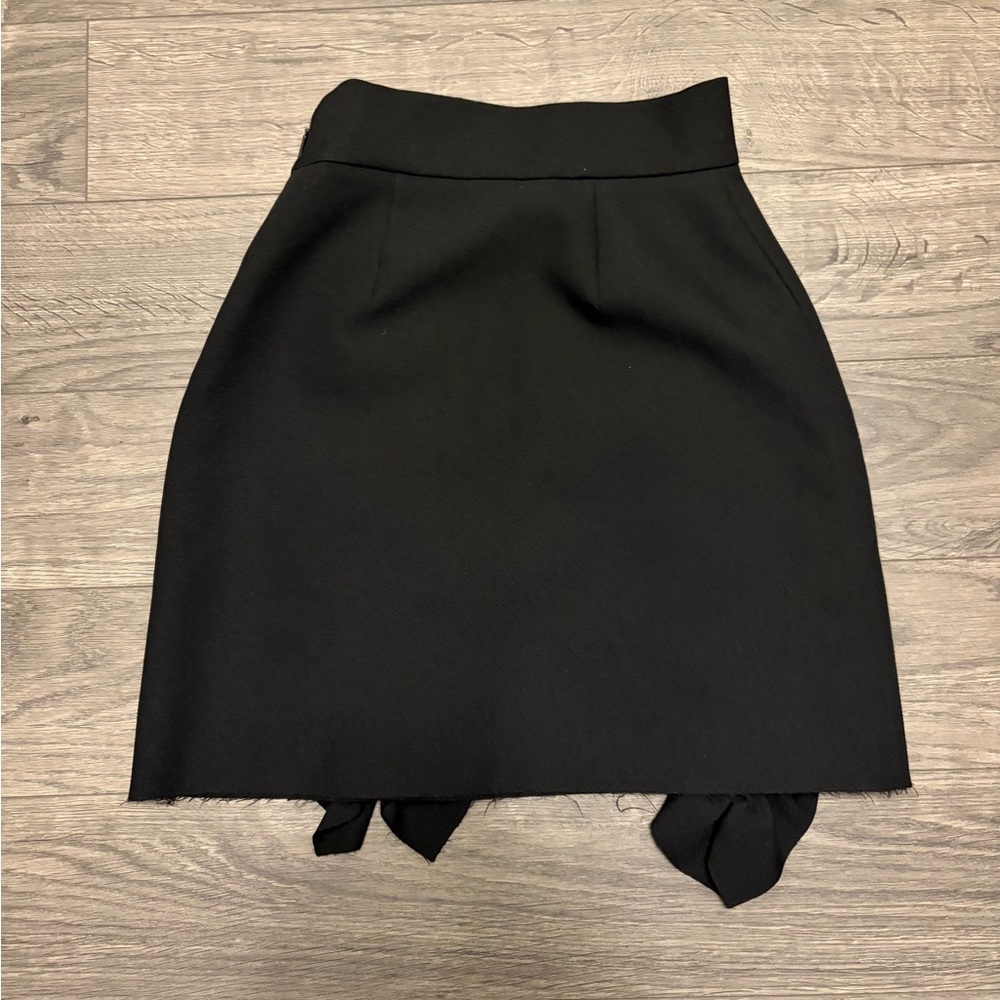 MSGM Ruffled Front Black Women’s Skirt image 3